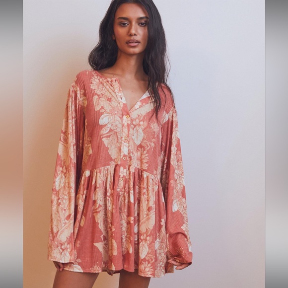 Free People Pants - Intimately Free People Tropical Staycation Floral Romper